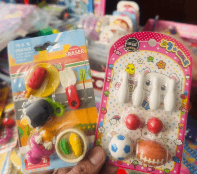 Fancy erasers
